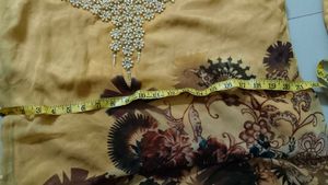 Elegant Beaded Neckline Ethnic Gown