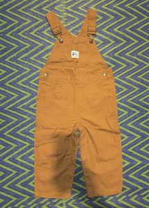 Carter's Baby Boys Brown Overalls Dungarees