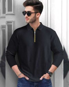 Tripr Black Polo T-Shirt, XL size
