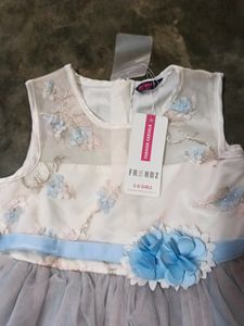 Brandsky Blue Colour New Frock For  Girls With Age