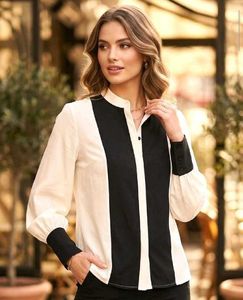 B&amp;W Button-Up Top 🖤🤍