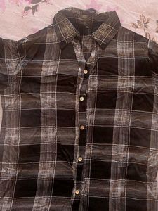 Checked Pattern Women's Shirt