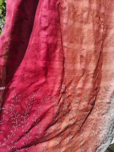 Beautiful Ombre Beaded Dupatta
