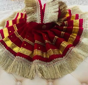 Laddu Gopal Fancy Dress Fabric Sefon Colours Cherr