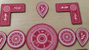 Warli Art Print DIY Rangoli decoration