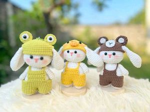 Crochet Bunny Keychains