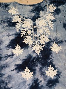 Embroidered Tie-Dye Kurta 30. 32