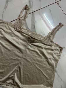 Lace Trim Camisole Slip Top