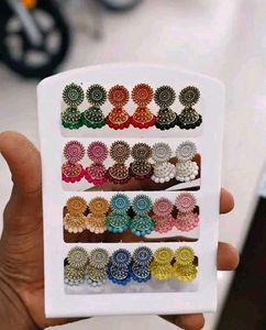 Assorted Jhumka Earrings Set