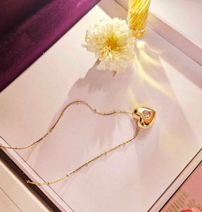 Gorgeous Chunky Golden Heart Pendant Necklace