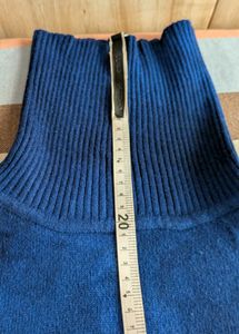 Cozy Blue Turtleneck Top