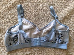 Skiva Blue Floral Comfort Bra 🌸