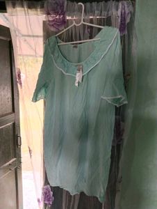 Length 35half,Light Green Nightdress