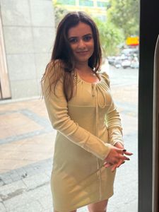 Pastel Green Tie-Front Dress