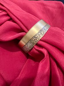 Vintage Ethnic Pattern Cuff Brass Bracelet