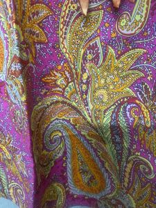 Magenta Paisley Kurti with Satin Bow