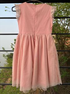 Girld Pink Flowy Sparkly Dress