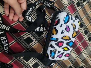 Fun Leopard Print Crossbody Bag