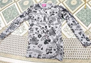 Mickey Mouse Graphic Long Sleeve Shirt