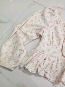 coquette floral top
