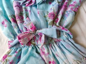 blue floral dress 🌸