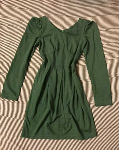 Green Long Sleeve Dress