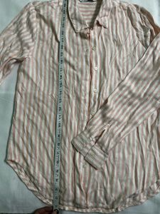 UNWORN Striped Casual Button Up Shirt