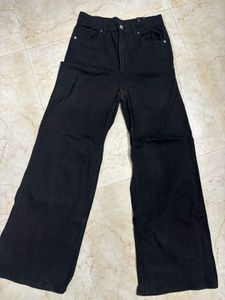 H&M Wide Leg Black Jeans