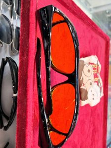 Stylish Black &amp; Orange Sunglasses