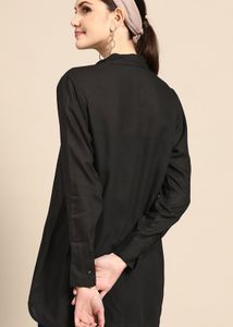 Black Shirt Kurta