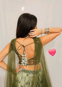 Stunning Ombre Sequined Lehenga Choli