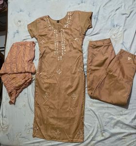festive season straight suit set