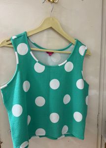 Chic Polka Dot Sleeveless Top
