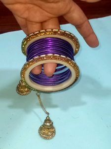 Beautiful Set of Purple Bangles