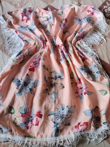Boho Floral Kaftan Dress