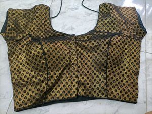 Readymade Black With Golden Blouse