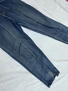 Stylish Split Hem Denim Jeans
