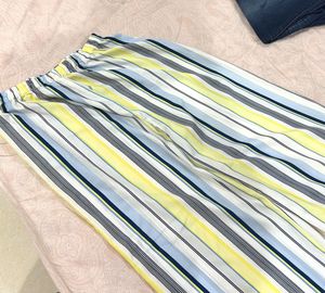Striped Crop Top &amp; Pants Set