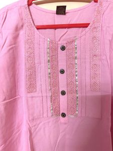 👚Pink Cotton Blend Top XXL (44”)
