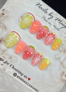 Cute Fruit Press-On Nails
