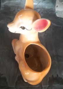 Cute Deer Ceramic Planter/Figurine