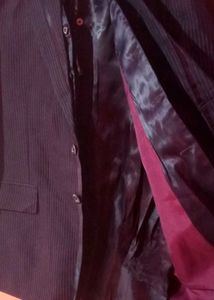 Striped Suit &amp; Tie Set