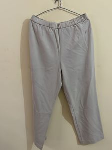 Light Grey Elastic Waist Pants