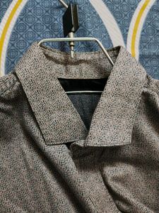 Men's Textured Grey Shirt