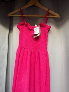 H&amp;M Smocked Midi Dress