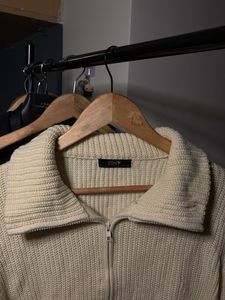Cozy Zipper Knit Sweater