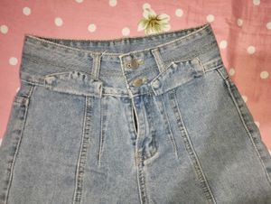 High Waisted Denim Shorts