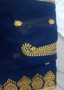 Saree Party Wear With Blouse Peic