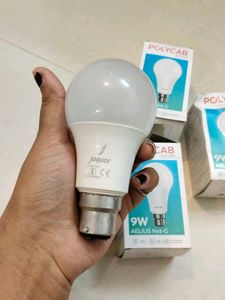 5 Bajaj &amp; Polycab LED white Bulbs