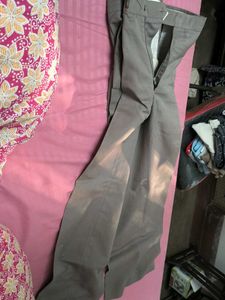 Men's grey Straight Leg Trousers